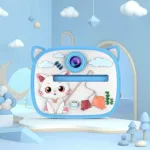 Kids Instant Print Camera with Thermal Printer - Cute Cat Design