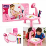 Little Hands Drawing Projector Table for Kids | Trace & Draw Educational Art Toy with Light | Safe ABS Doodle Board for Toddlers, Boys & Girls