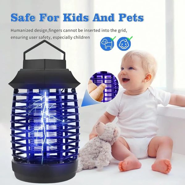 New HK-1217 Electronic Mosquito Killer with UV Light, Silent Operation, USB Power, and Easy-Clean Design for Indoor Use