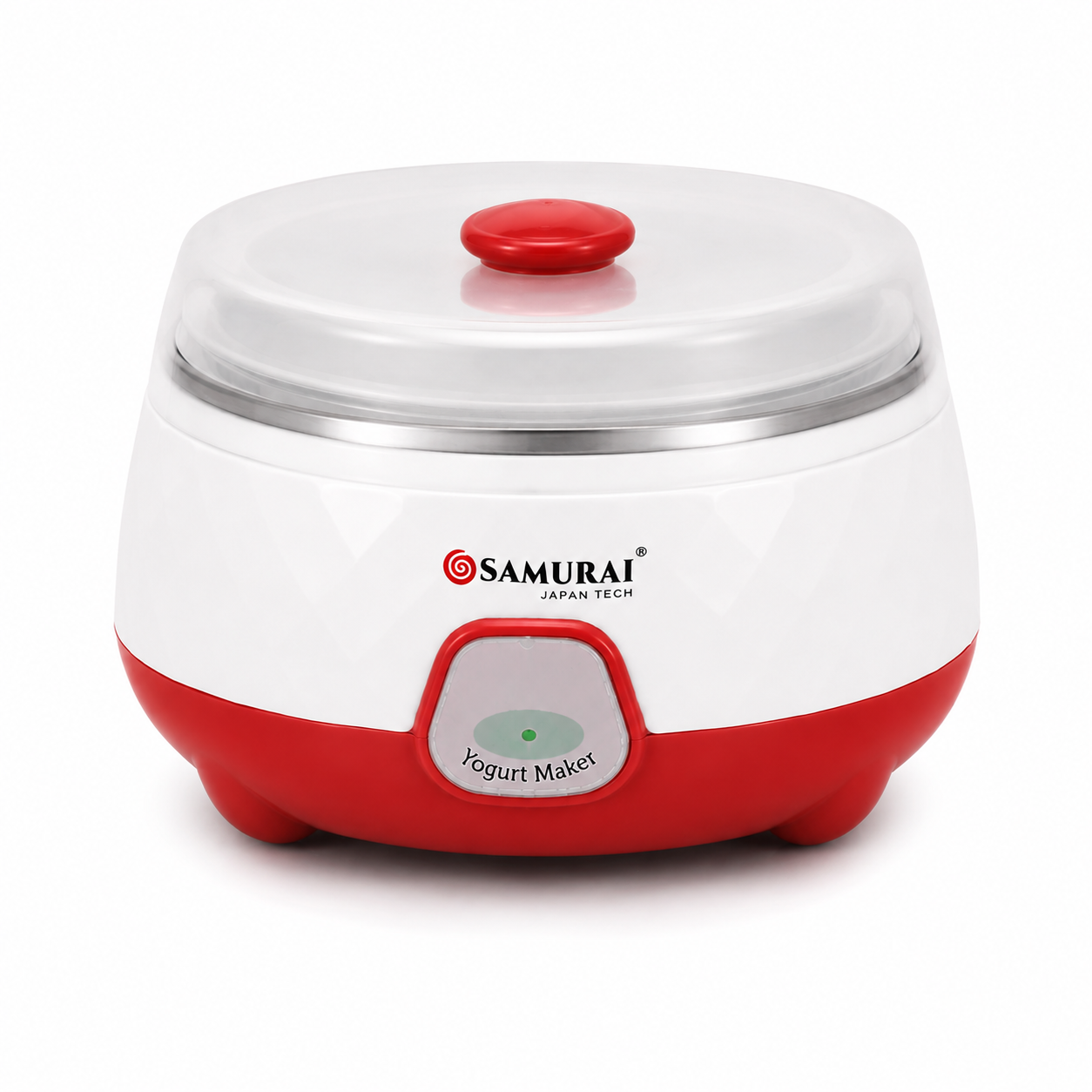 Samurai 1.5L Fully Automatic Yogurt Maker – 15W Electric Doi Maker Machine with Auto Temperature Control for Home-Made Healthy Yogurt