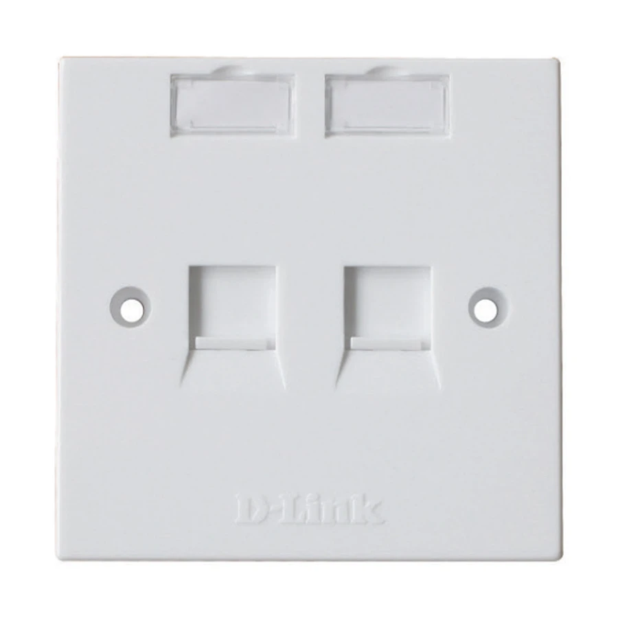 D-Link White Face Plate (Dual Port)
