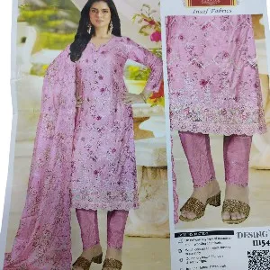 New Exclushive Collection High Qualitiey Cotton Printed Three Piece