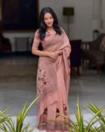 Digital Print Parsha Saree with Tassel Anchal, 6 Colours