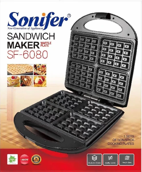 Sonifer Sandwich Maker & Waffle Plate SF-6080