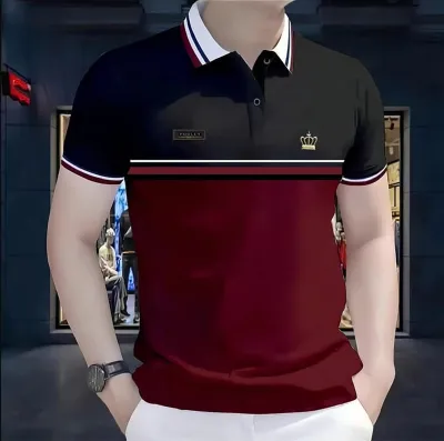 Men's Half Sleeve Polo Shirt, PK Cotton 200 GSM, Chest 38 to 42 Inch