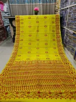 Skin Print Half Silk Saree, Saree Only, 6 Colours