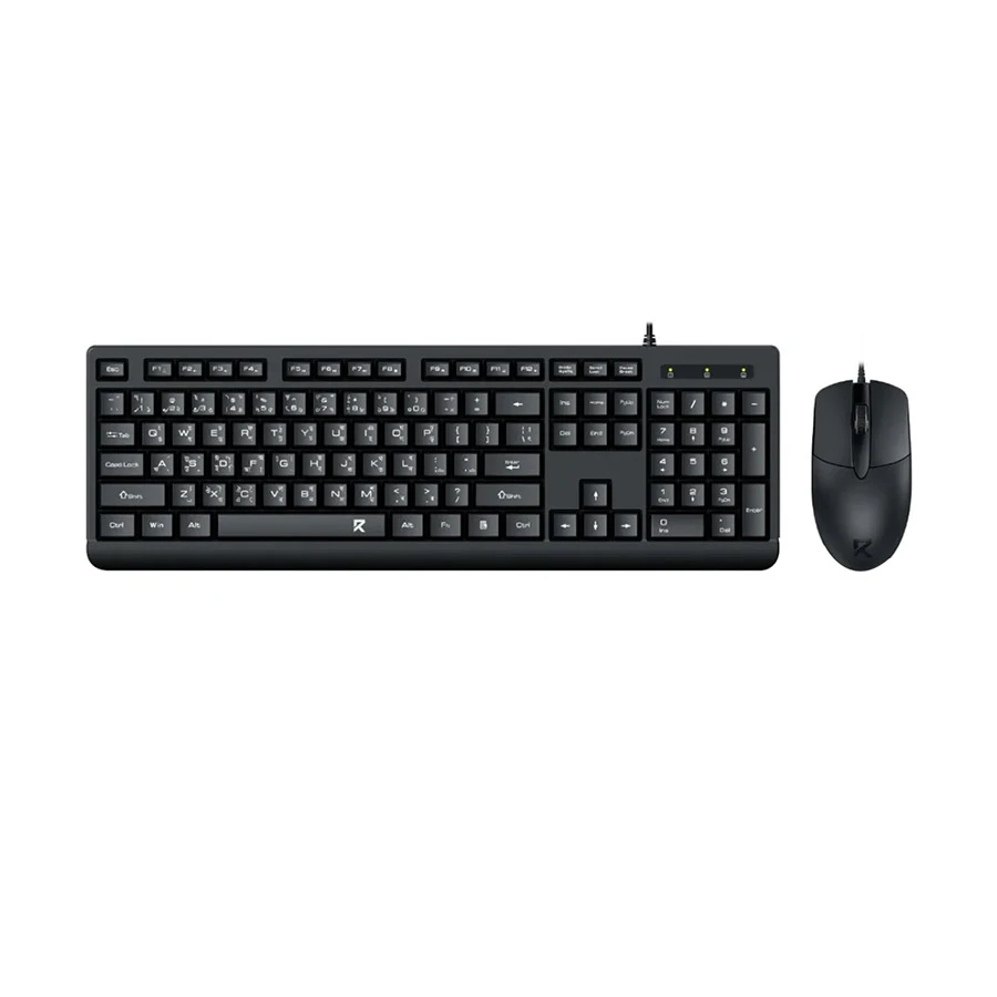 Redragon BS-7543 Wired Keyboard & Mouse Combo with Bangla Black