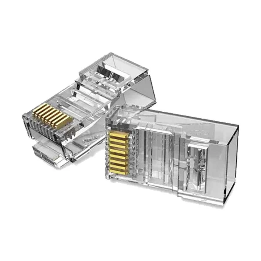 Vention IDGR0-50 Cat-6A UTP RJ45 Connector Transparent (50 Pcs)