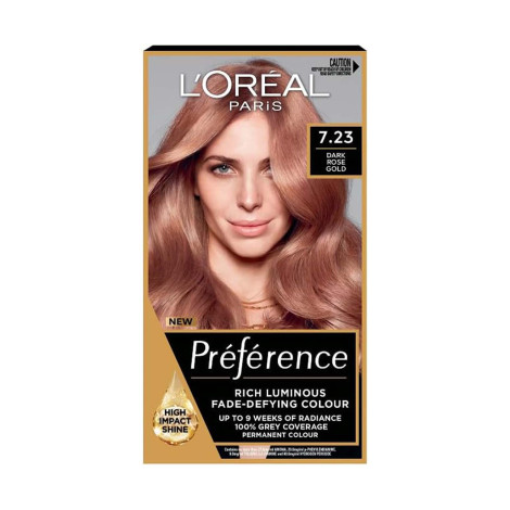 Loreal Hair Color Preference - 7.23 Dark Rose Glod (Belgium)