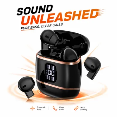 J40 4-in-1 True Wireless Earbuds – Bluetooth 5.4 TWS with Dual-Side Charging Case, Smart LED Display, Active Noise Cancellation & IPX5 Waterproof