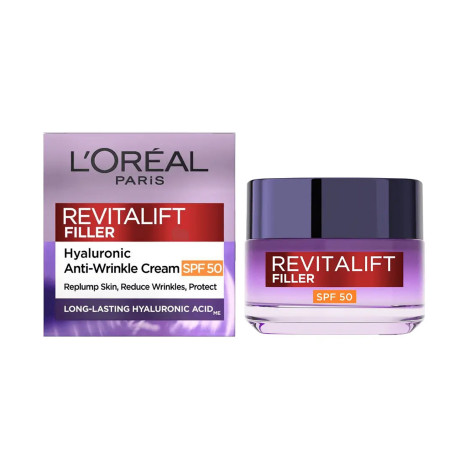 L'oreal Revitalift Filler Hyaluronic Anti - Wrinkle Spf50 Cream 50ml (Germany)