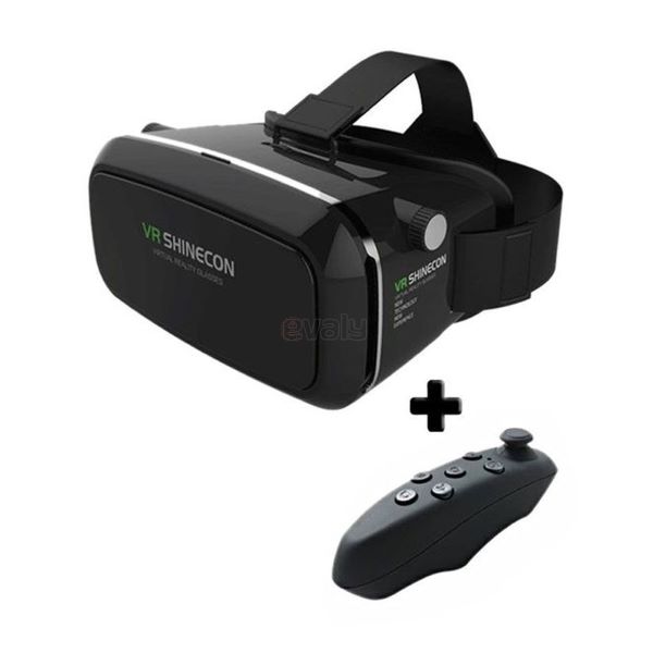 VR Box Shinecon 3D Glass with Remote-Black