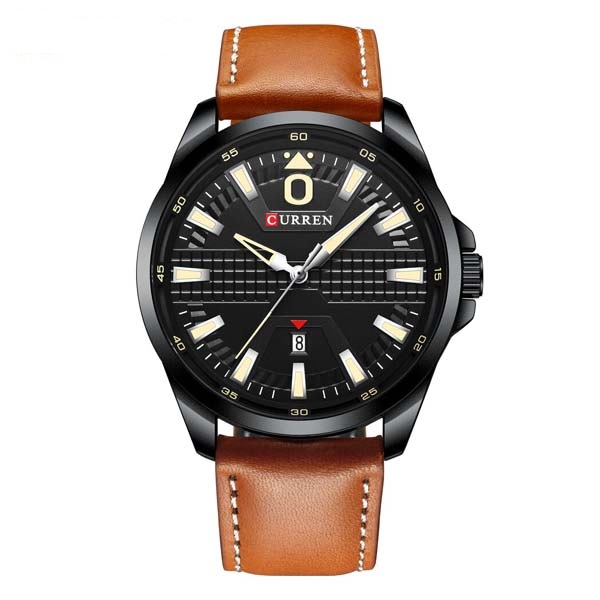 CURREN 8379 PU Leather Analog Watch