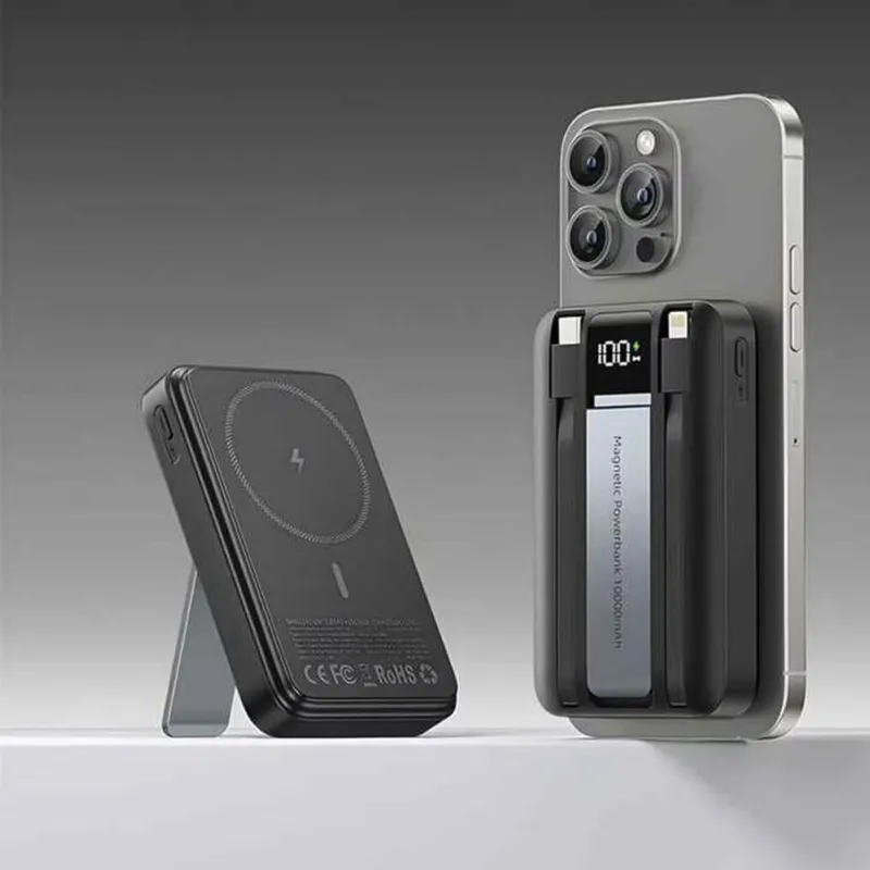 MKB PK81 Magnetix 10000mAh Wireless Power Bank with 22.5W PD & Kickstand