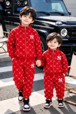 Kids' Brushed Cotton Sweatshirt and Pant Set, 300 GSM, 1 to 8 Years