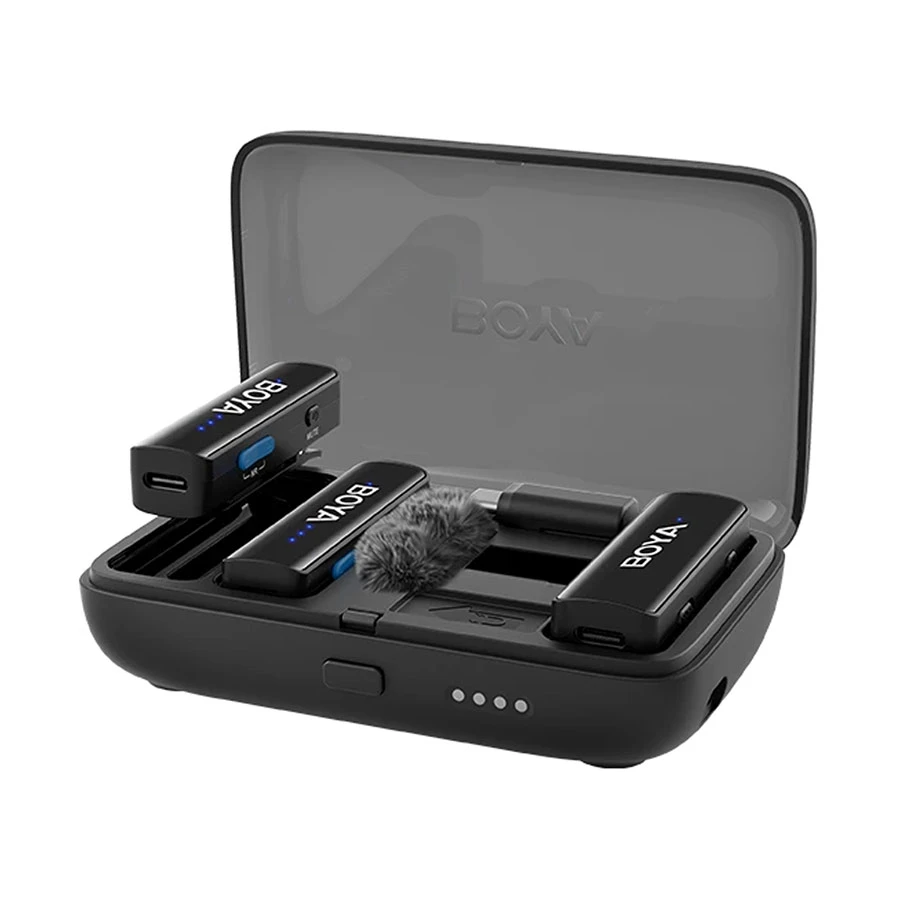 BOYA BOYALINK C2 3-in-1 Compact Wireless Microphone (1xRX, 2xTX)