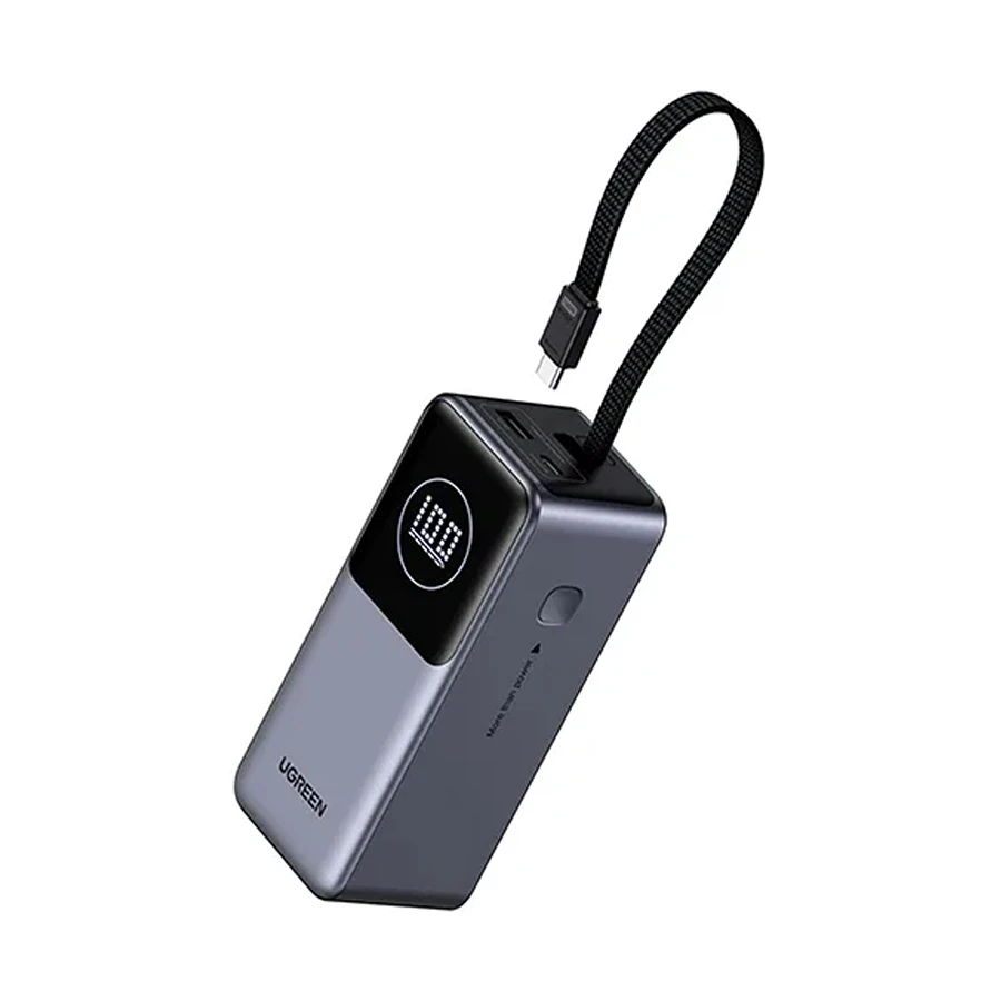 UGREEN PB723 20000mAh 130W Power Bank with TFT Display, Grey