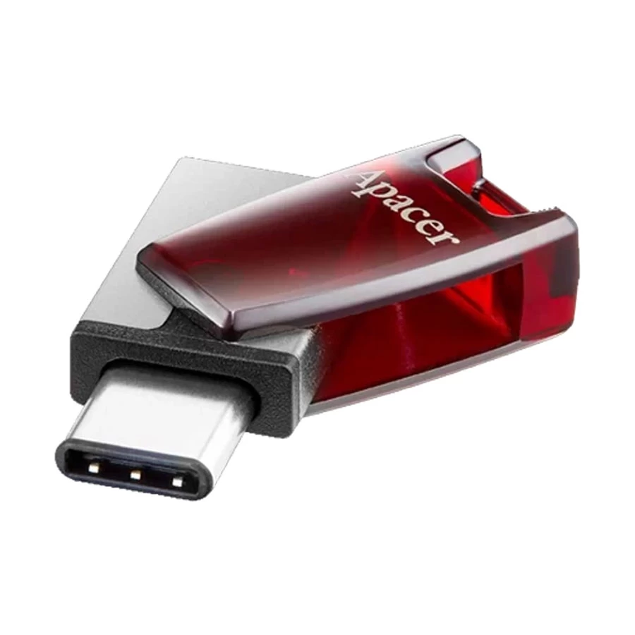 Apacer AH180 64GB USB 3.2 Type-C OTG Red Pen Drive
