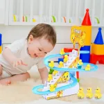 Electric Small Duck Climbing Stairs Toy