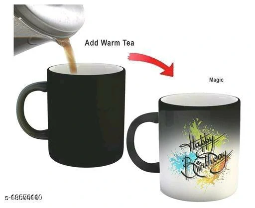 Click to enlarge Customized Printed Magic Mug – BlacK