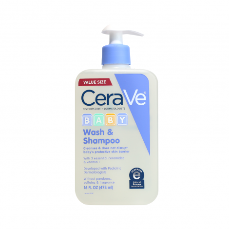 Cerave Baby Wash & Shampoo 473ml (USA)