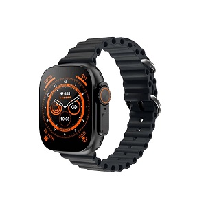 HK9 Ultra 2 AMOLED Smartwatch with ChatGPT- Black Color
