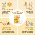 3W Clinic Fresh Royal Jelly Mask Sheet 23g (Korea)