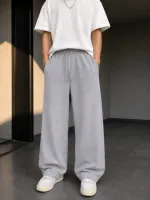 Men's Pure Cotton Baggy Trousers, Sizes M to XL, 3 Colours