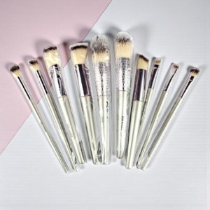 Maange Soft Touch Multiple Combinations 10pcs Makeup Brush Set – Ash Color(China)