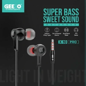 Geeoo X10 Pro Earphone With Microphone