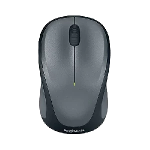 Logitech M235 Rubber sides Wireless Mouse, Gray Color