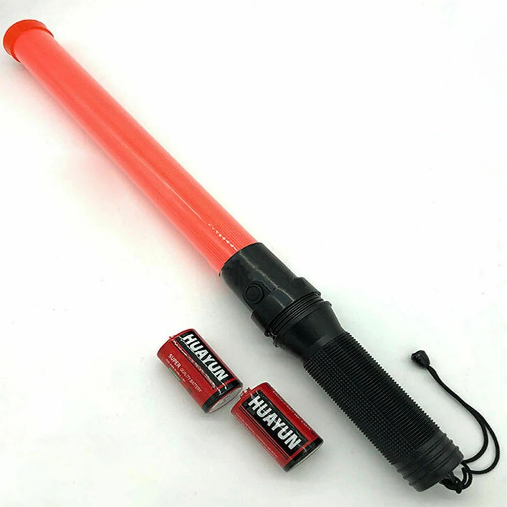 Rechargeable LED Traffic Baton Wand Signal Hand Indicator Light Stick