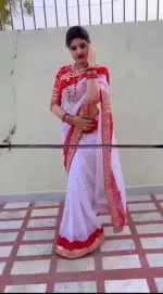 Makhon Georgette Saree with Full Body Sequin and Embroidery Work