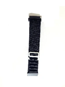 Pin Lock Fabric Stap For Smart Watch-20mm -Black Color