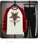 Men's Cotton T-Shirt and 280 GSM Trouser Set, 6 Colours