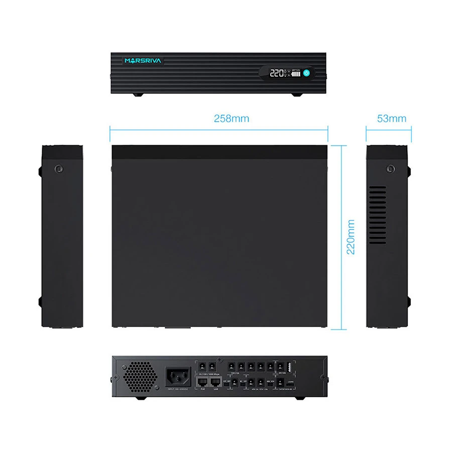 Marsriva KP9 Pro 24000mAh LiFePO4 Mini DC UPS