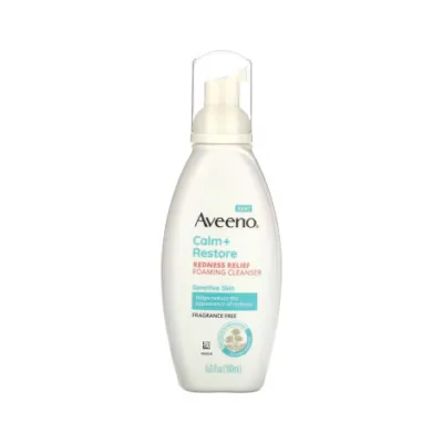 Aveeno Calm + Restore Redness Relief Foaming Cleanser 180ml (Canada)