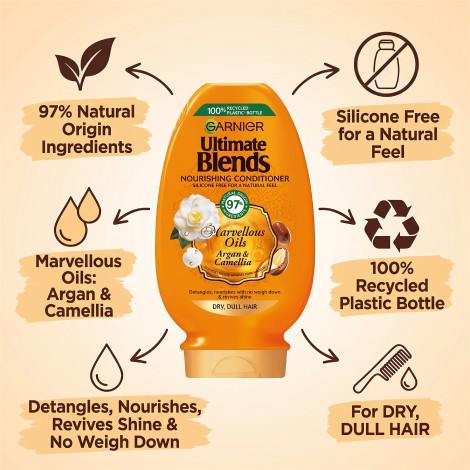 Garnier Ultimate Blends Argan & Camellia Oils Nourishing Conditioner 400ml (Poland)