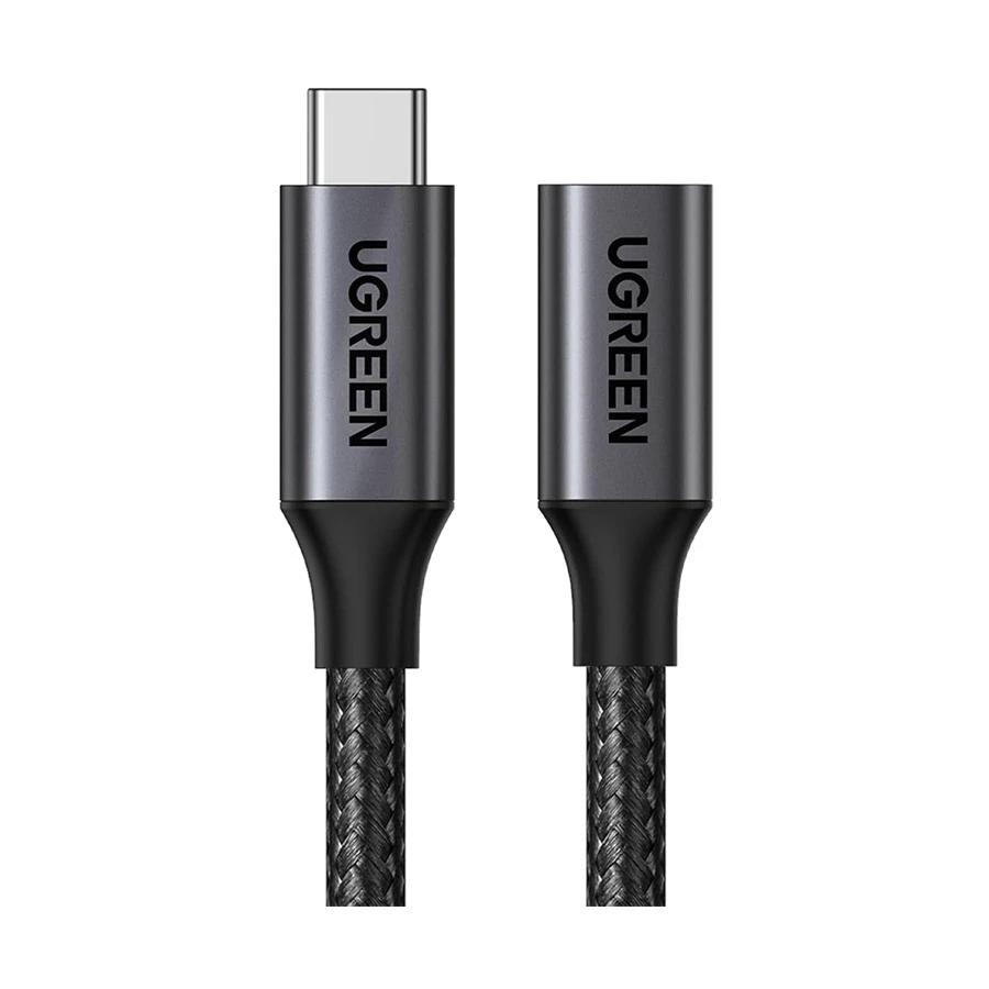 UGREEN US372 (45191) USB 3.2 Type-C Extension Cable 1m Dark Gray