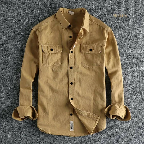 New Comfortable High Thickness Double Pocket Shirt