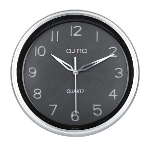 Tune Wall Clock with Digit RO-Silver-Silver Hand-B