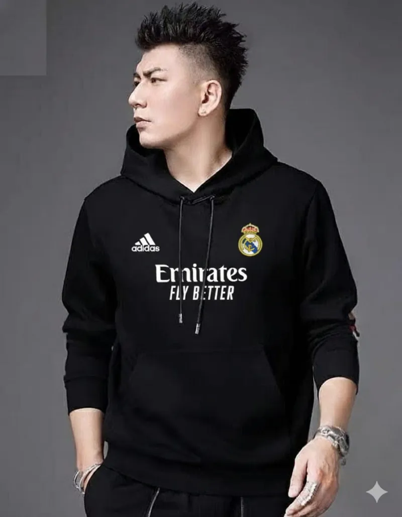 Unisex Semi Baggy Pure Cotton Hoodie with DTF Print, 330-350 GSM