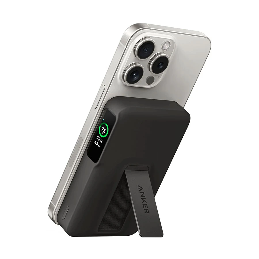 Anker MagGo 10000mAh 27W Magnetic Wireless Power Bank, Black