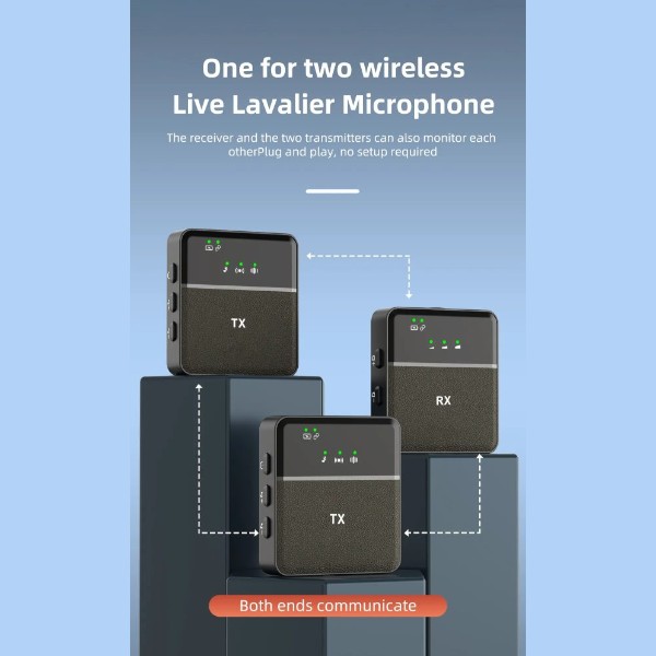 SX9 Dual Wireless Microphone For Type C