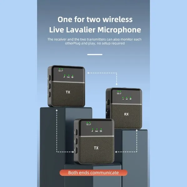 SX9 Dual Wireless Microphone For Type C