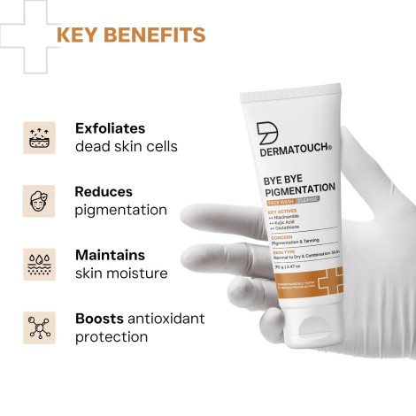Dermatouch Bye Bye Pigmentation Face Wash 70g (India)