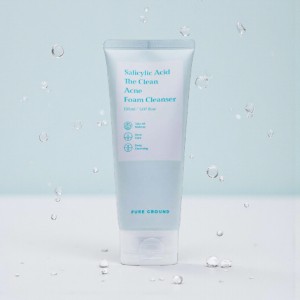 Pure Ground Salicylic Acid The Clean Acne Foam Cleanser 150ml (Korea)