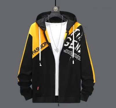 Men's Cotton Zipper Hoodie, 300 GSM, Sizes M to XL, 4 Colours