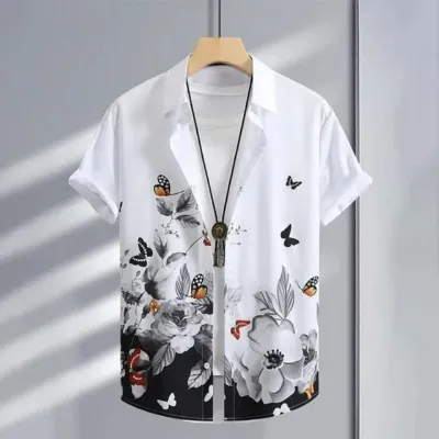 Men's Half Sleeve Slim Fit Cotton Shirt, M to XL