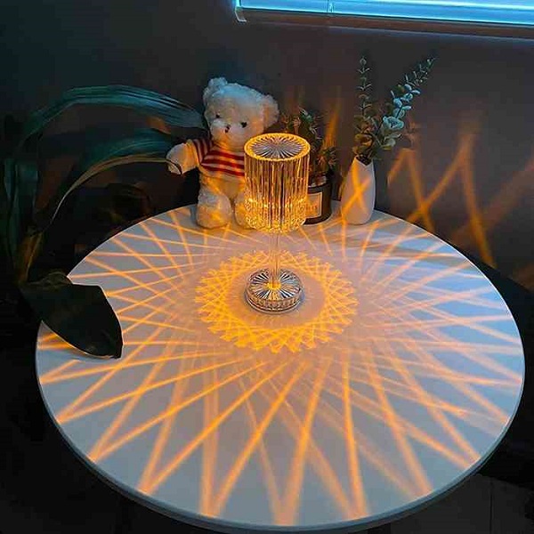 Gatsby Crystal Lamp Rechargeable Touch Table Lamp